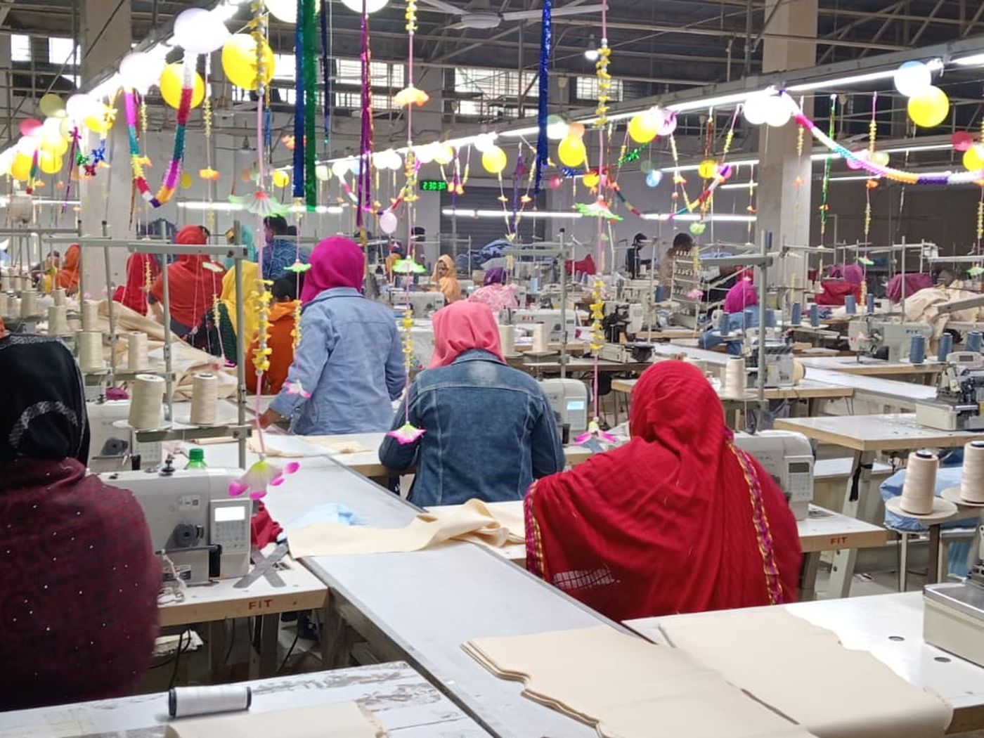 Our production floor in Hemayetpur, Savar